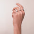 Haifischzahnring von Lauren Howe | 925er Sterlingsilber | Kristall